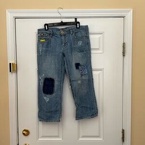 Old Navy Patched jeans.
